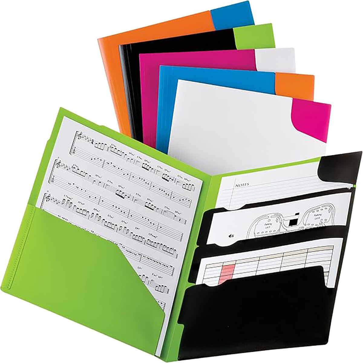 Oxford Poly Divide It Up 4-Pocket Folder